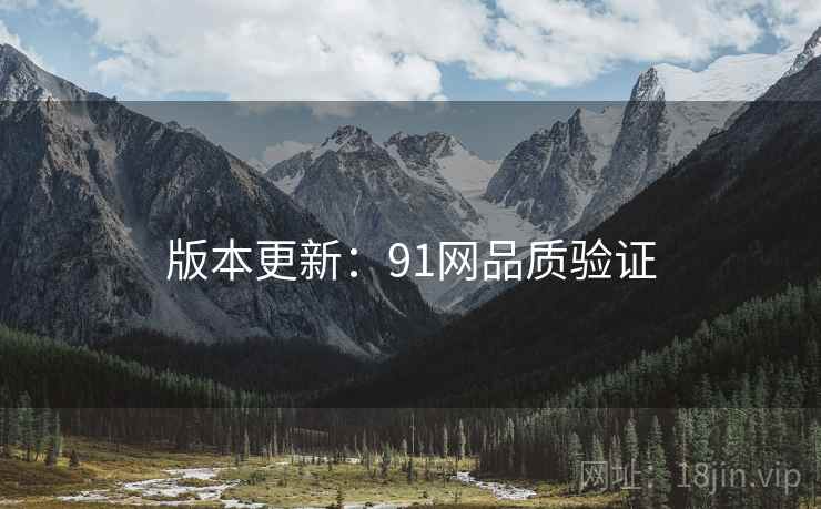 版本更新：91网品质验证