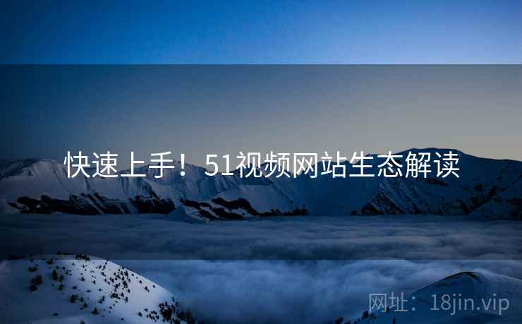快速上手！51视频网站生态解读