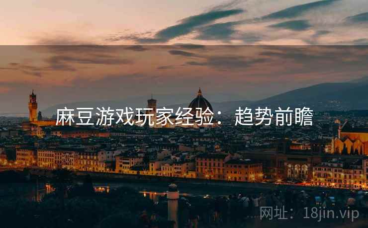 麻豆游戏玩家经验：趋势前瞻